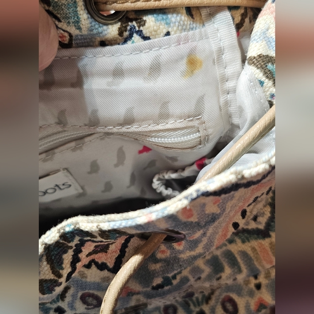 EUC The Sakroots Metro Mini Flap Backpack in Turquoise Brave Beauti - Picture 10 of 11